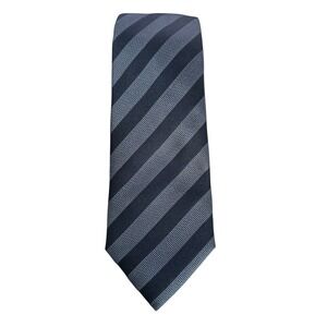 Hugo Boss Mens Silk Tie Blue Striped NWT